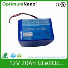 12V 20ahlifepo4 / Bateria de lítio para o início do Snowmobile